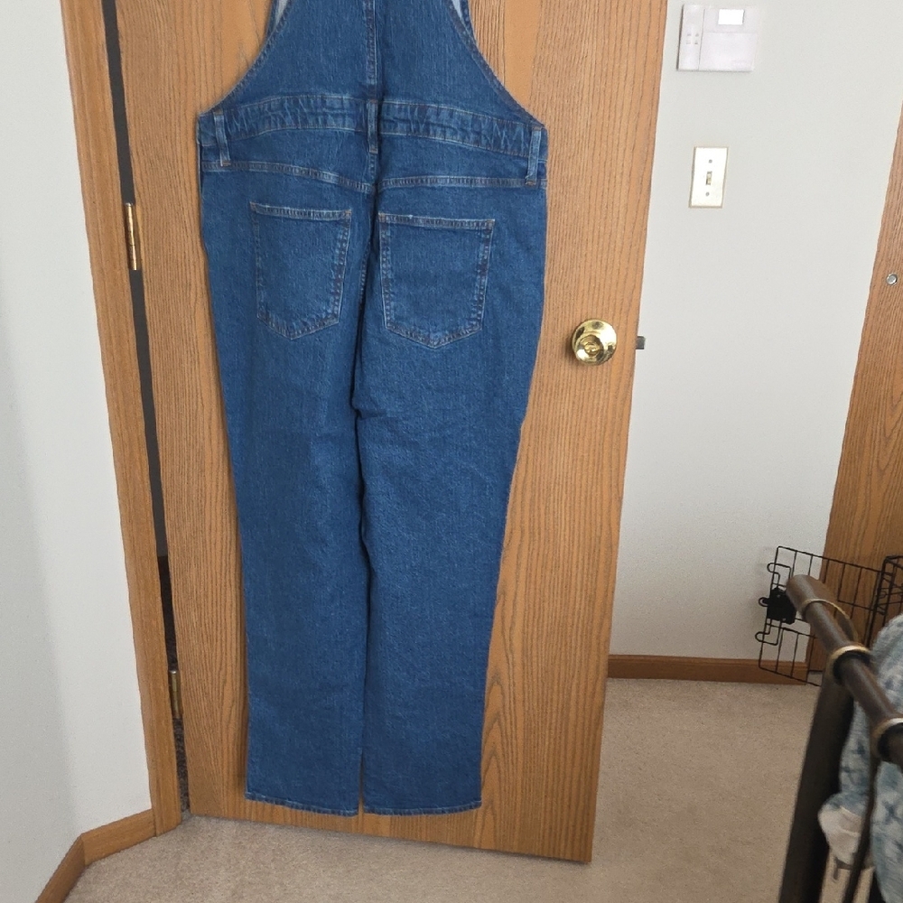 Women's Blue Denim Overalls - Picture 8 of 16